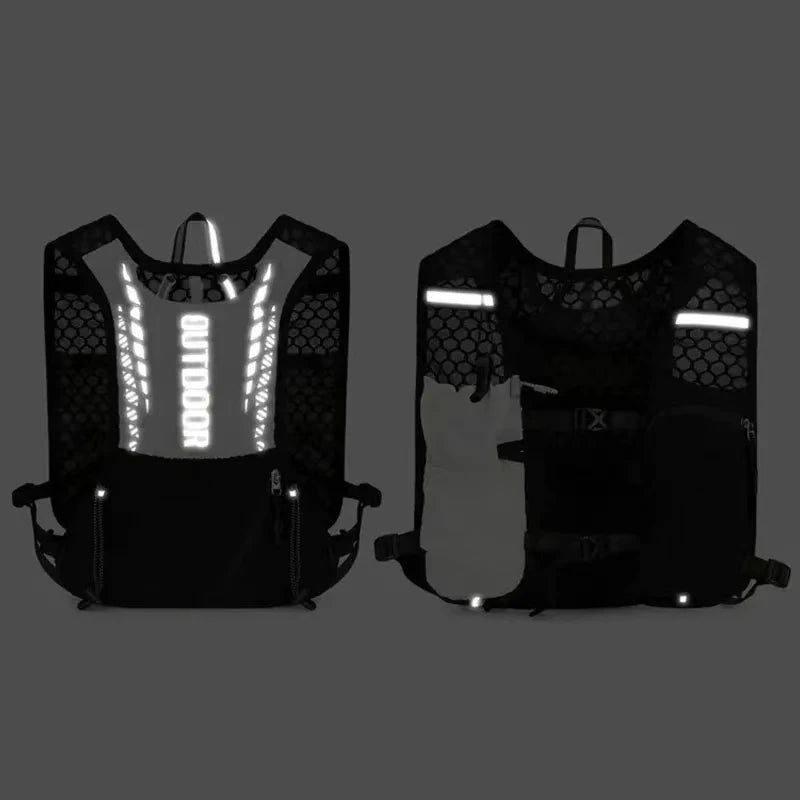 Running Hydration Vest – Lightweight, Reflective, Bladder-Compatible | Trail Running, Cycling & Hiking | Black, Pink