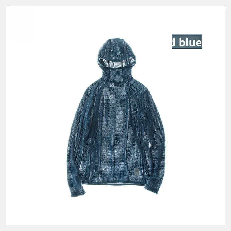 TANKE Men's Fleece Sports Hoodie | Lightweight Layering for Outdoor & Running