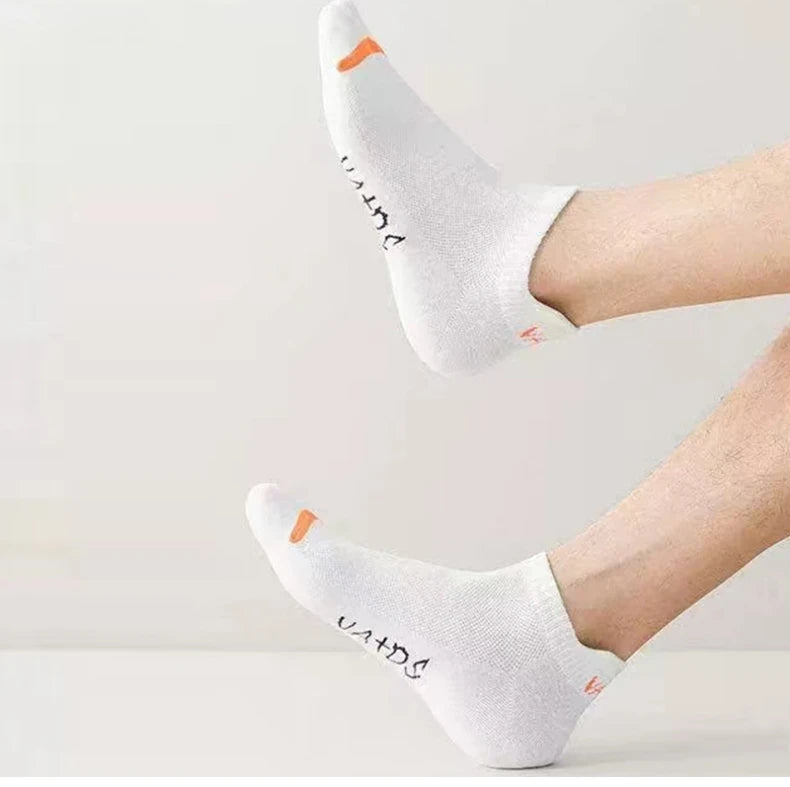 Men's Colourful Ankle Socks | Breathable, Deodorising, Low-Cut — 5 or 10 Pair Pack