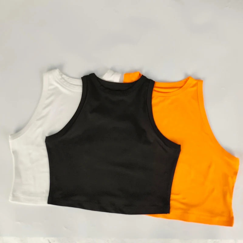 Women's Running Clothing: Seamless Knit, Workout Breathable, Crop Top, Tank Top Without Pads / Rungear