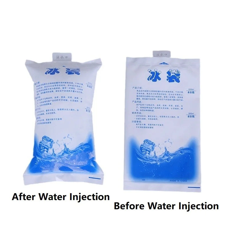 50-Pack Reusable Gel Ice Packs – Water Injection Cold Compress for First Aid, Pain Relief & Fresh Food Cooling