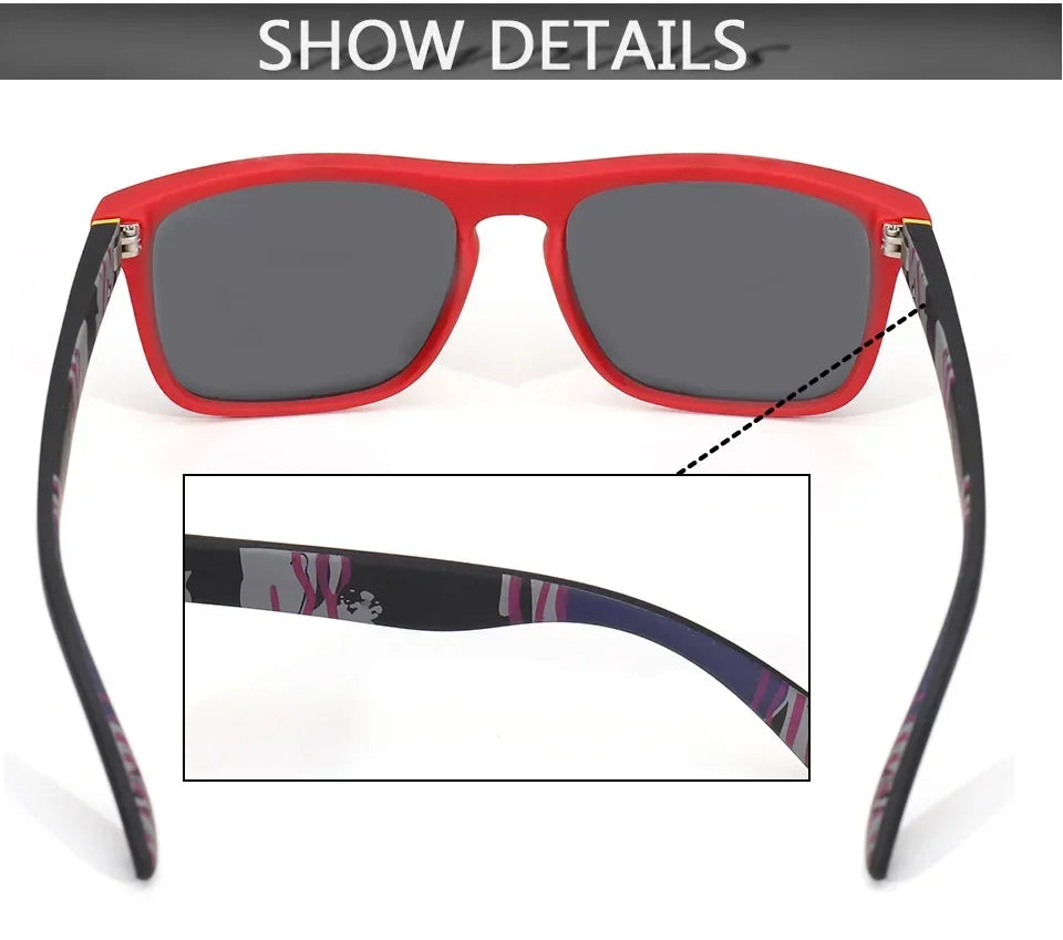 Classic Square UV400 Polarised Sports Sunglasses | Unisex | Cycling, Fishing, Driving & Outdoor