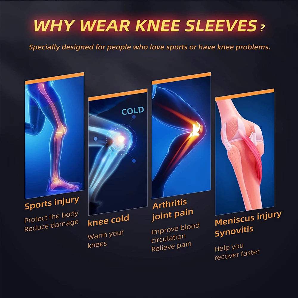 Recovery Gear Accessories: Copper Knee Compression Sleeve Brace for Arthritis Pain & Knee Pain Support / Rungear