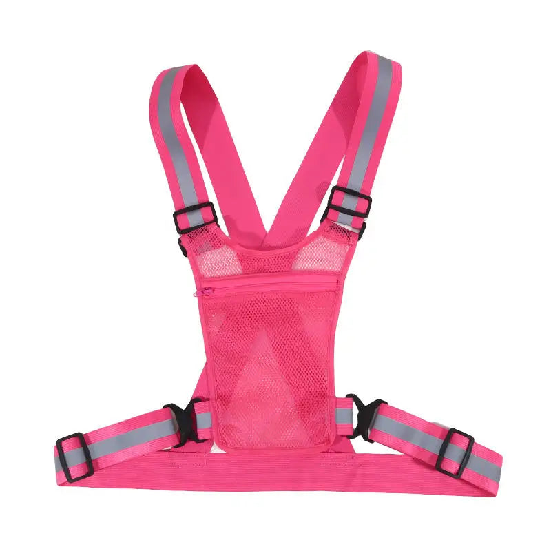 Hi-Vis Reflective Running Vest | Lightweight Breathable Nylon Safety Vest for Running & Cycling | RUNGEAR
