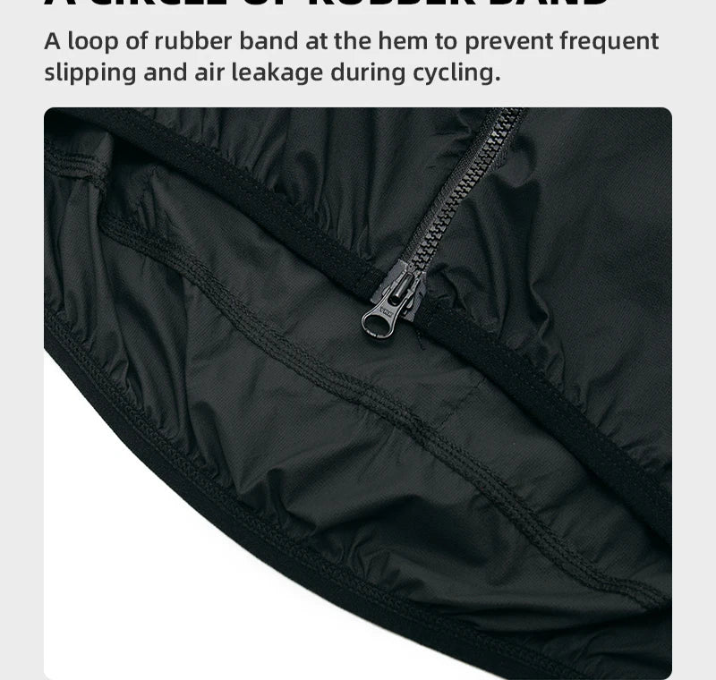 YKYWBIKE Cycling Gilet | Windproof, Breathable & Packable | Men's | RUNGEAR