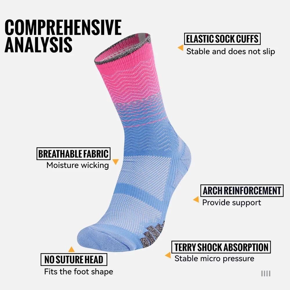 Moisture-Wicking Sock Gear: WRELS Athletic Cushion, Sweat Absorbing, Moisture Wicking Sports Socks Thickened Towel Bottom / Rungear