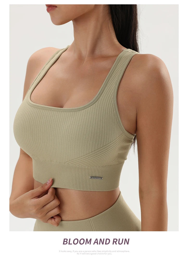 Women's Bra Apparel: Solid Color, Sweat Absorbent, Quick Dry, Fitness Sports Bras NAQIYAYABEI