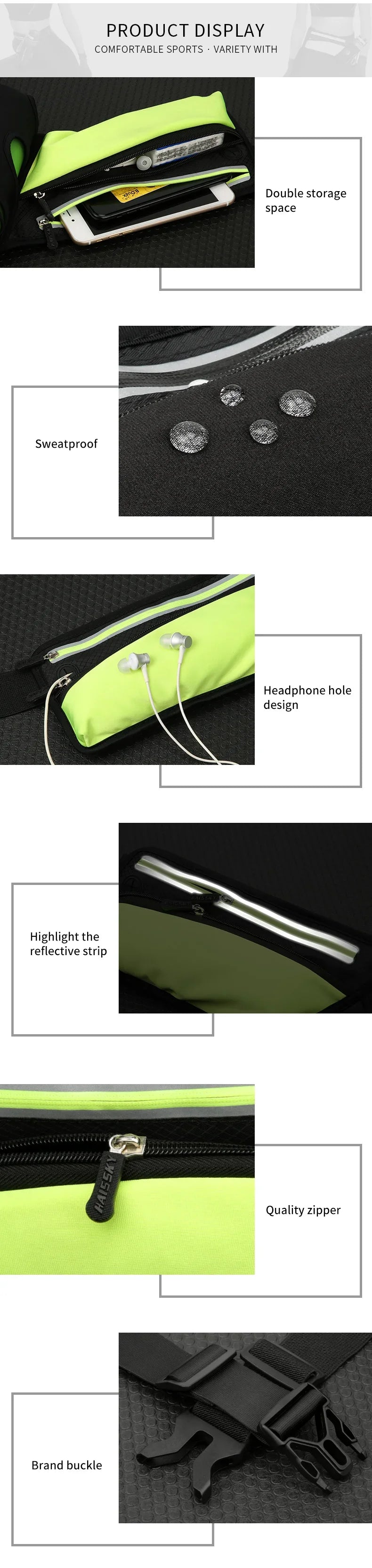 Running Waist Bag with Phone Holder – Lightweight Sports Fanny Pack for iPhone & Android | RUNGEAR