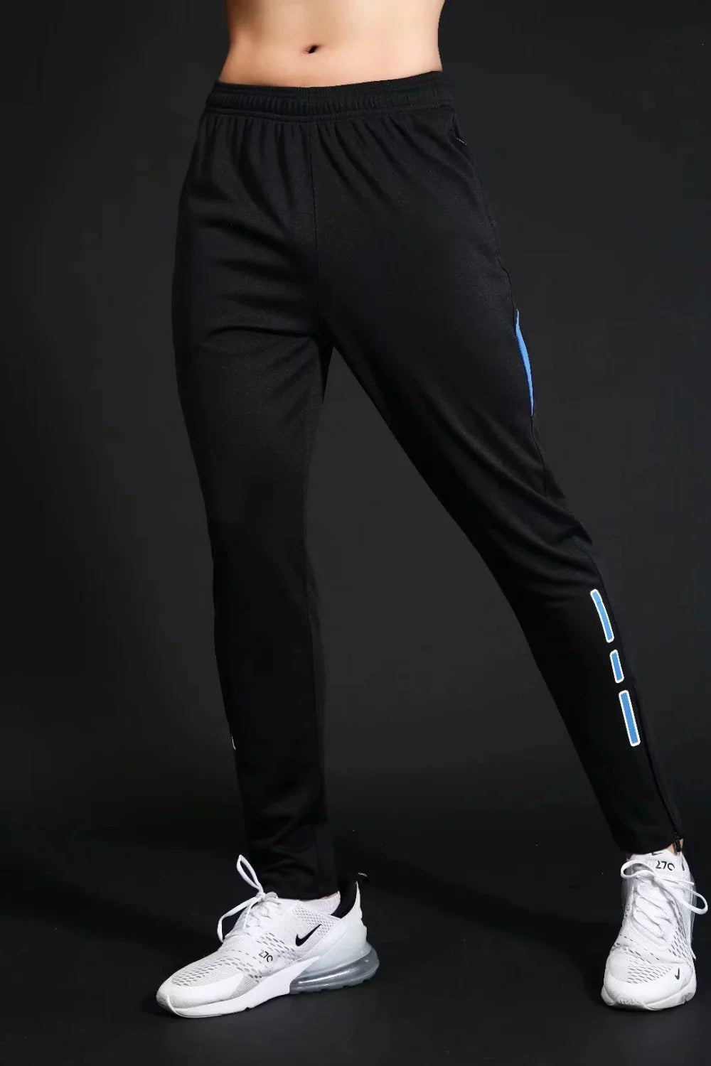 Men's Quick-Dry Running Trackpants – Slim Fit, Elastic Waist | Gym & Training