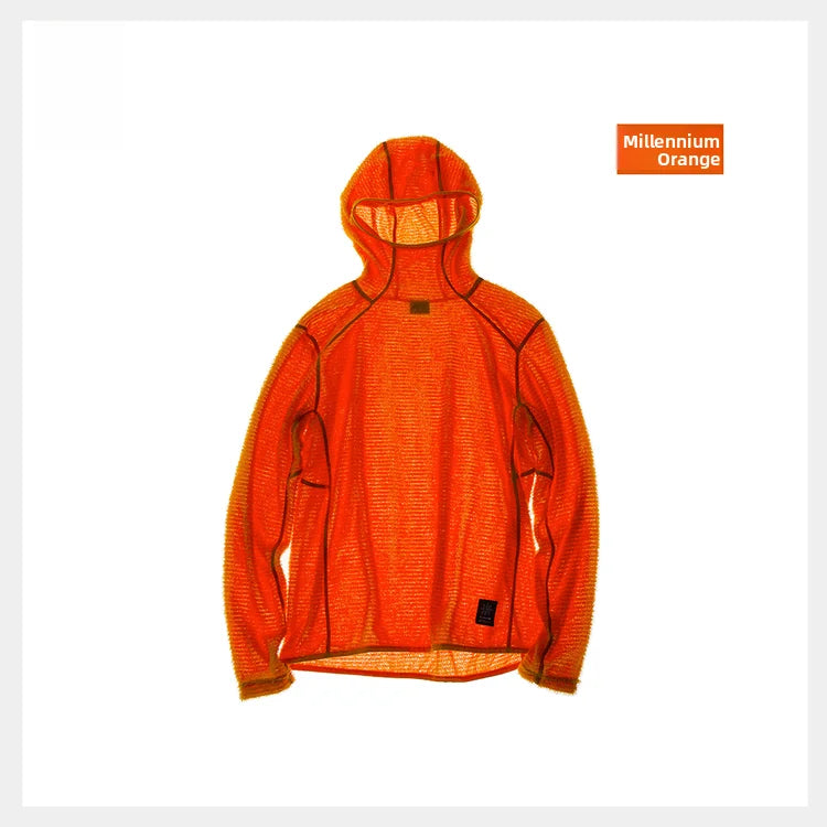 TANKE Men's Fleece Sports Hoodie | Lightweight Layering for Outdoor & Running