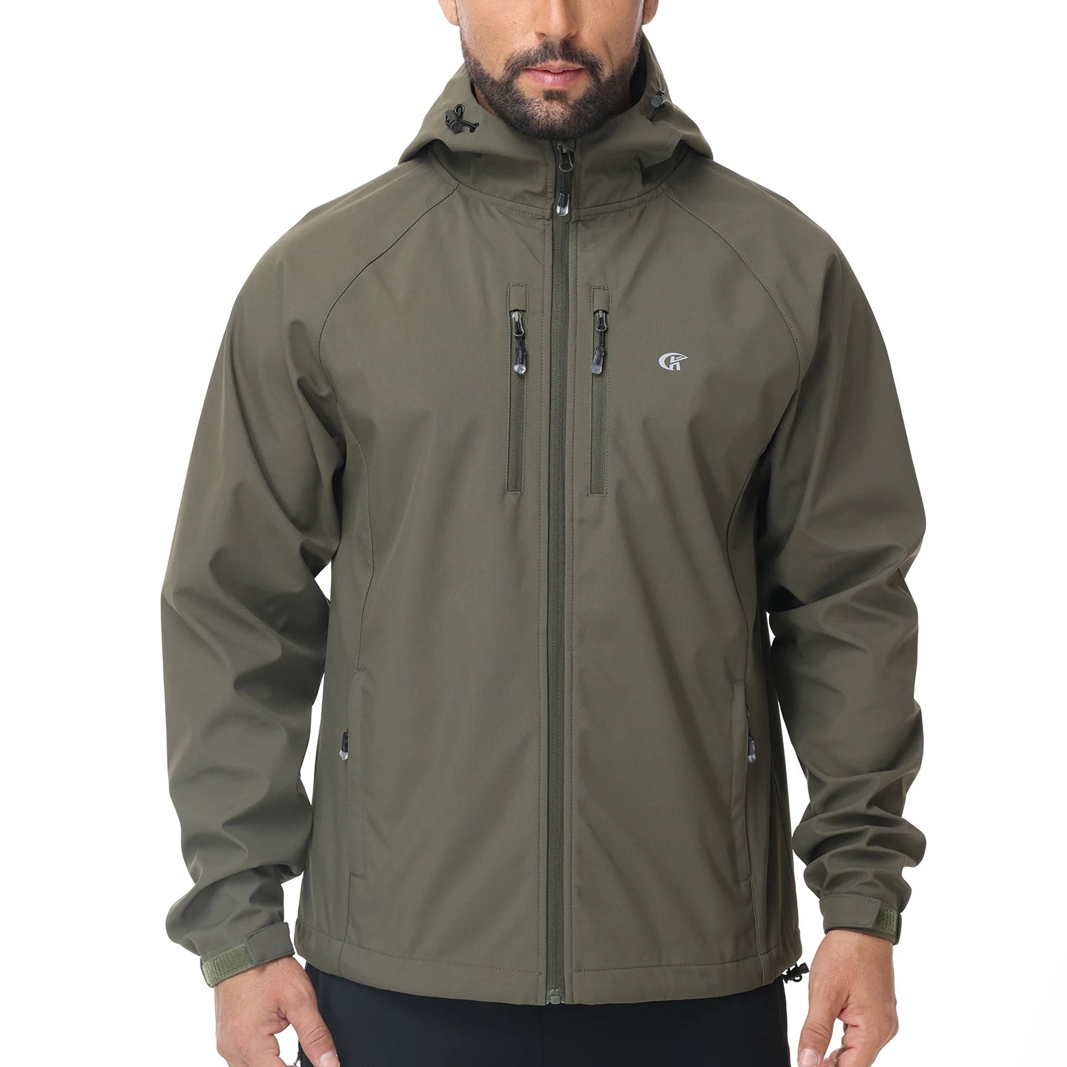 Men's Running Apparel: Lightweight, Waterproof Windbreaker Jacket With Inner Pocket / Rungear