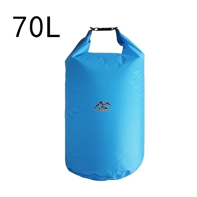Waterproof PVC Roll-Top Dry Bag | Roll-Top Buckle Closure, Shoulder Strap Loop | Available in 5L–70L | RUNGEAR