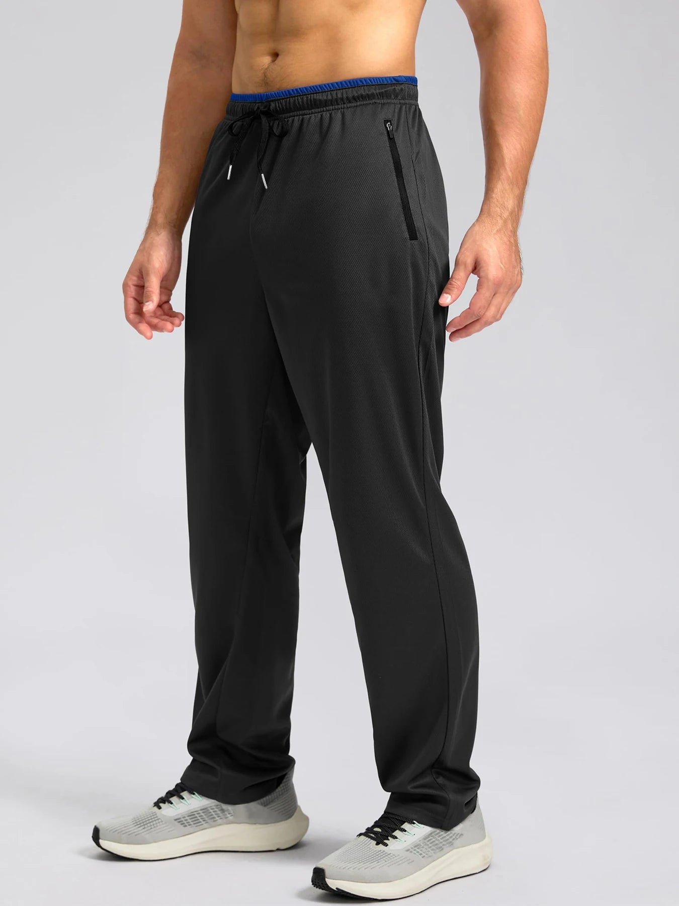 Men's Quick Dry Apparel: Breathable, Lightweight Activewear Pants with Elastic Waist And Zipper Pockets / Rungear