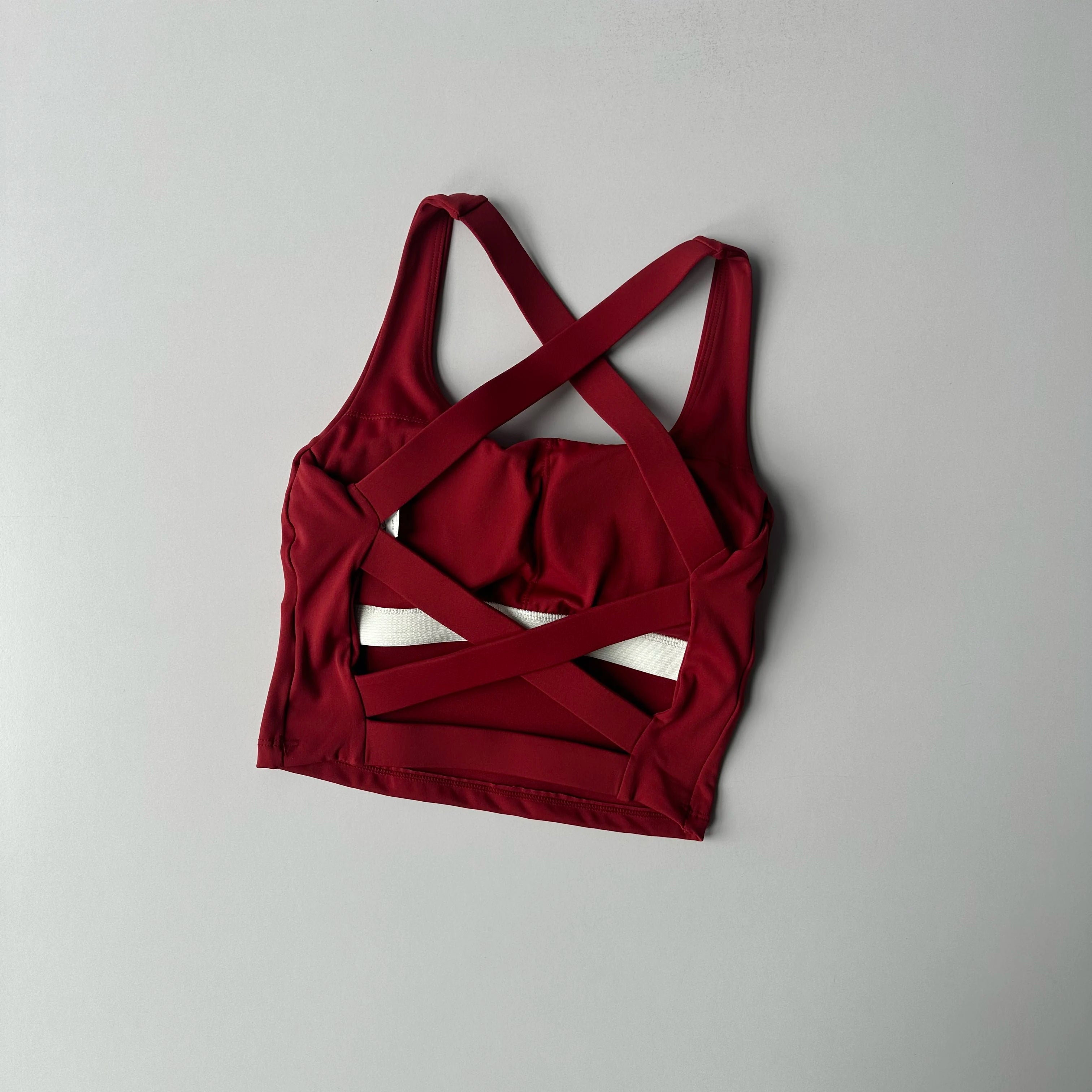 Women's Cross-Strap Wrap Sports Bra | Breathable Push-Up Gym & Yoga Bralette | RUNGEAR