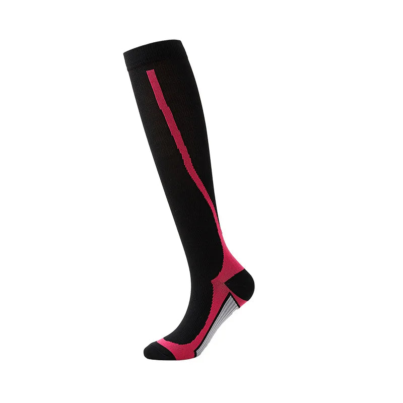 Compression Sock Accessories: Unisex Non-Slip, Knee-High Sports Compression Socks For Fitness / Rungear