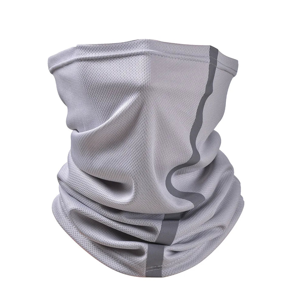 Reflective Running Gear: Neon Safety, UV Protection, Wind Protection Neck Gaiter / Rungear