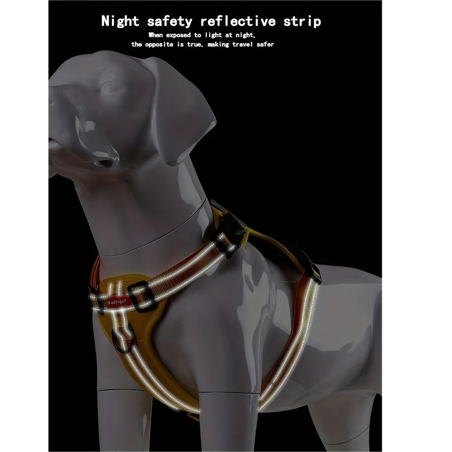 Soft Padded Dog Harness with Control Handle | No-Pull, Quick-Release | XS–XL | 4 Colours