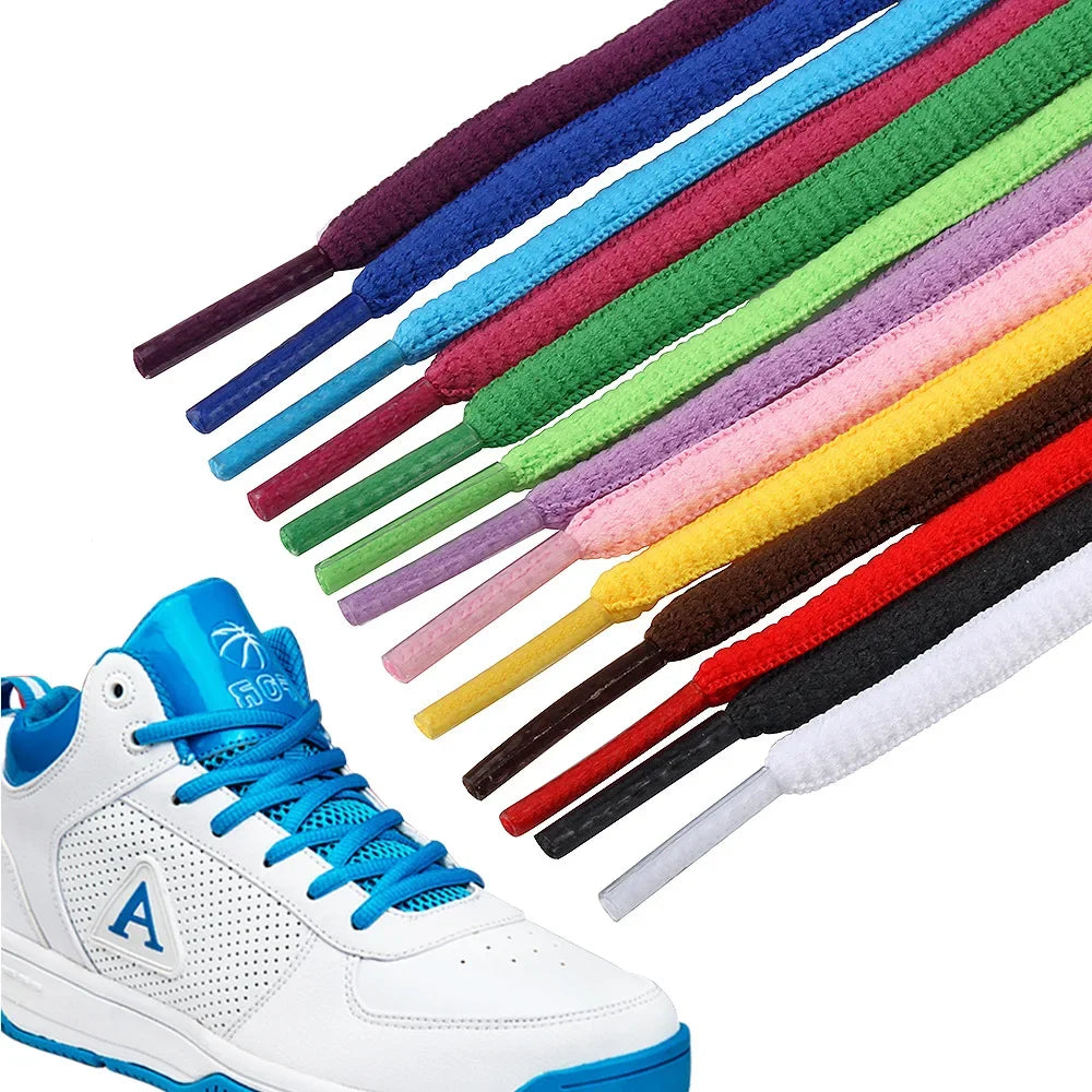 Classic Round Athletic Shoelaces | Oval Half-Round | Running, Hiking & Casual