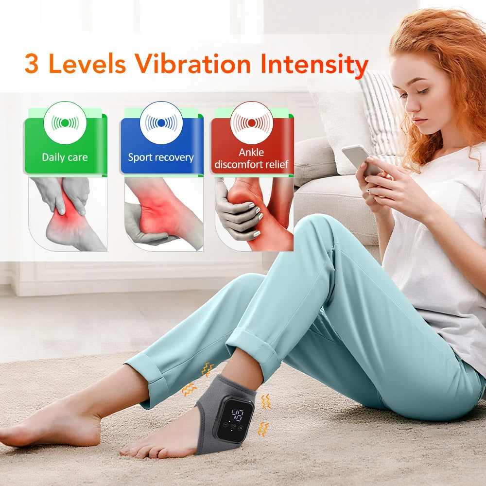 Electric Heating Wrist Brace Vibration Massage Hot Compress Ankle Wrap And Hand Protector Rechargeable Wristband