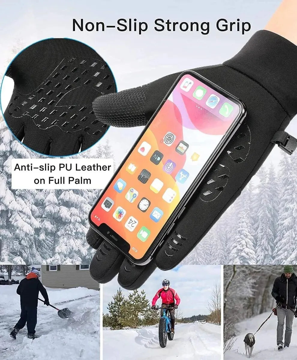 Thermal Waterproof Running Gloves | Touch Screen, Anti-Slip & Wrist Zip | Unisex | RUNGEAR