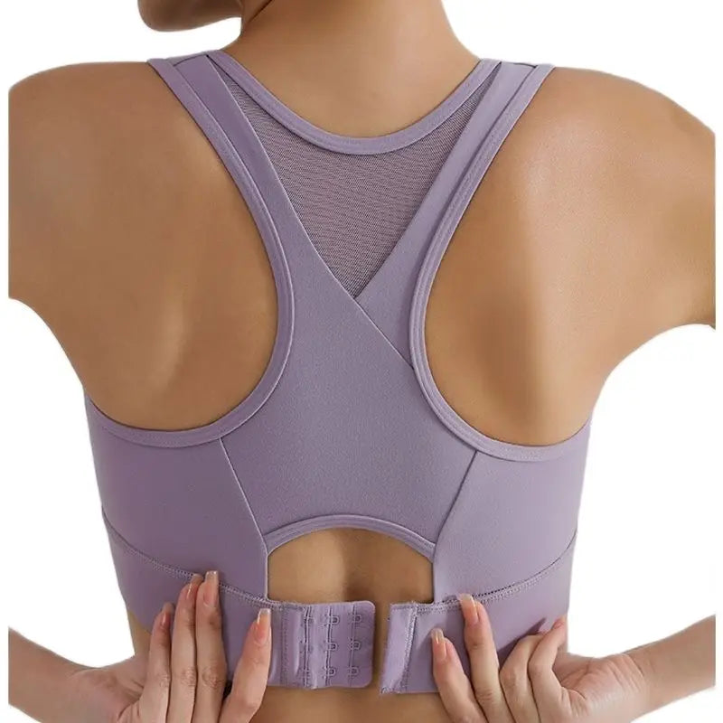 Women's Running Clothing: High Impact Full Support Adjustable Push Up Sports Bra Up To 3XL / Rungear