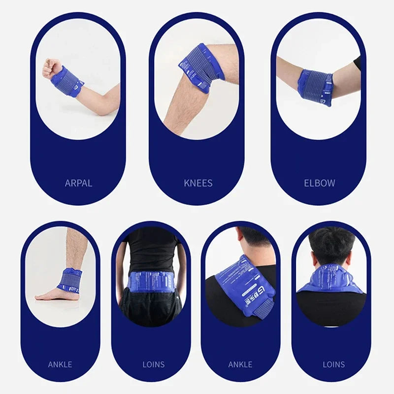 Recovery Gear Accessories: 1PC Reusable Hot/Cold Gel Pack for First Aid, Sports Muscle Pain, Cooling Mat Gel Therapy / Rungear