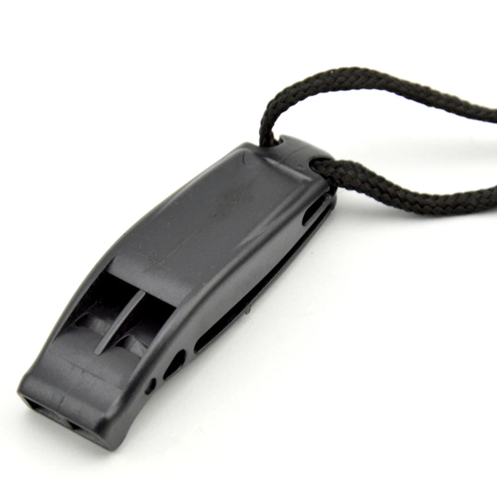 Dual-Frequency Safety Whistle – Pealess, Loud, Waterproof-Ready | Scuba Diving, Kayaking & Emergency Safety | Orange & Black