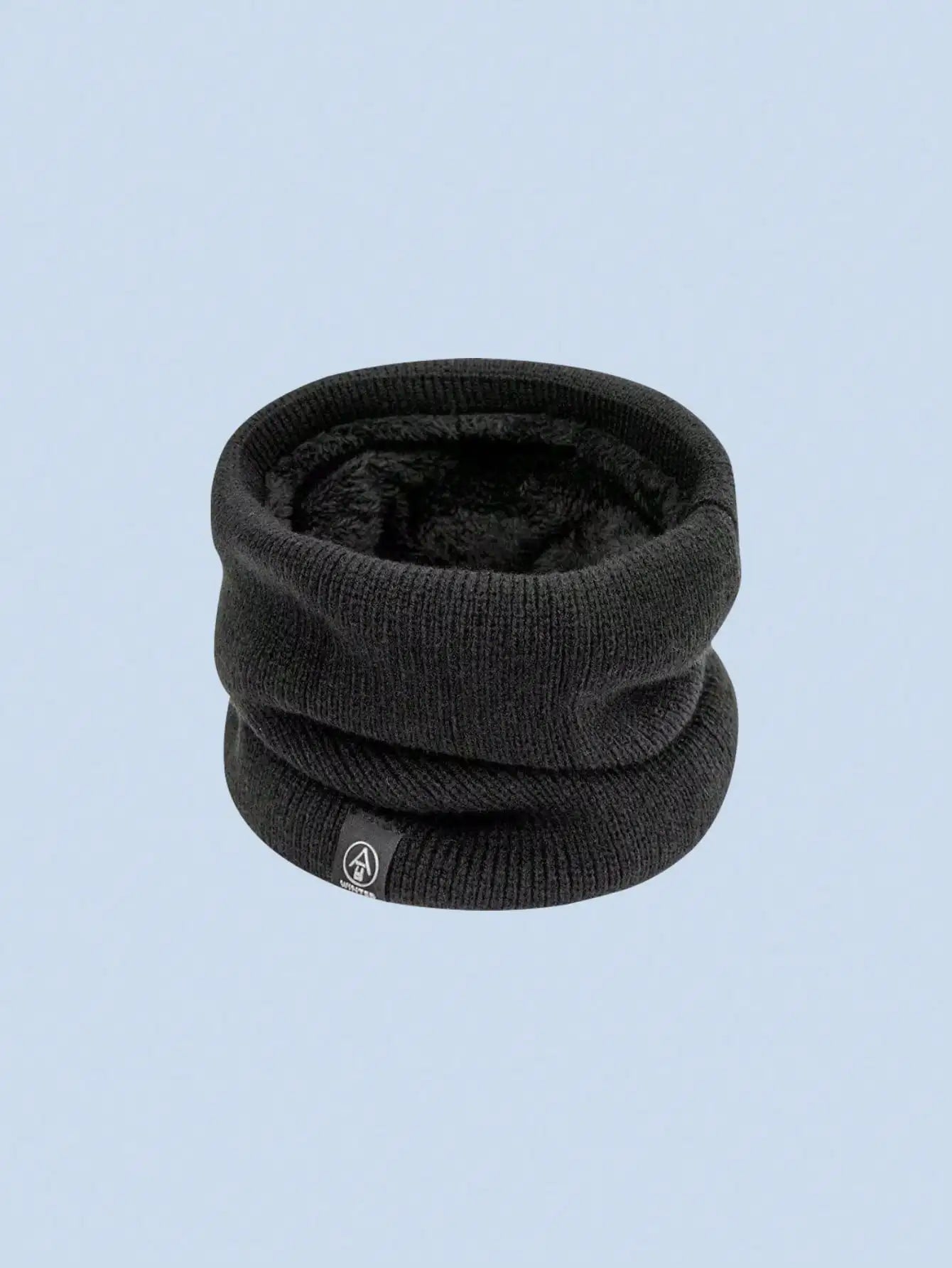Fleece-Lined Knit Neck Gaiter | Unisex Winter Neck Warmer for Running, Hiking & Cycling