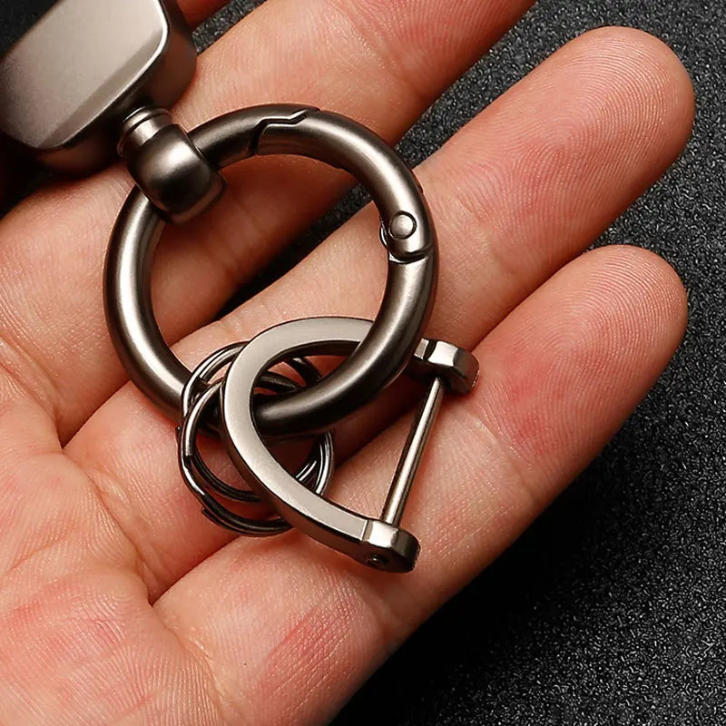 PU Leather Horseshoe Keychain – Premium Car Key Ring Holder for Renault RS | RUNGEAR
