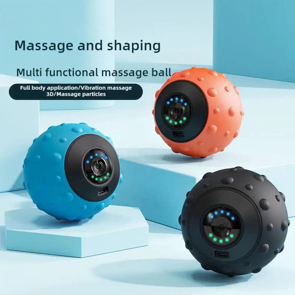 Vibrating Fascia Ball Massager – Electric Muscle Relaxation & Deep Tissue Recovery for Yoga, Fitness & Body Care
