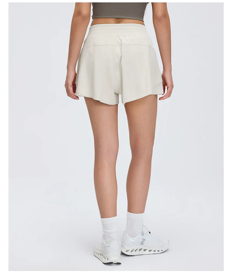 Women's 2-in-1 High-Waist Quick-Dry Running Shorts