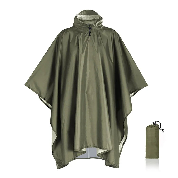 3-in-1 Waterproof Rain Poncho with Sleeves | Running, Hiking & Outdoor