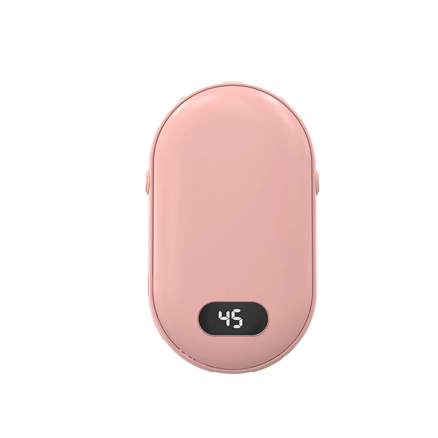 Double-Sided Rechargeable Hand Warmer — 2 Heat Settings | Portable Pocket Warmer