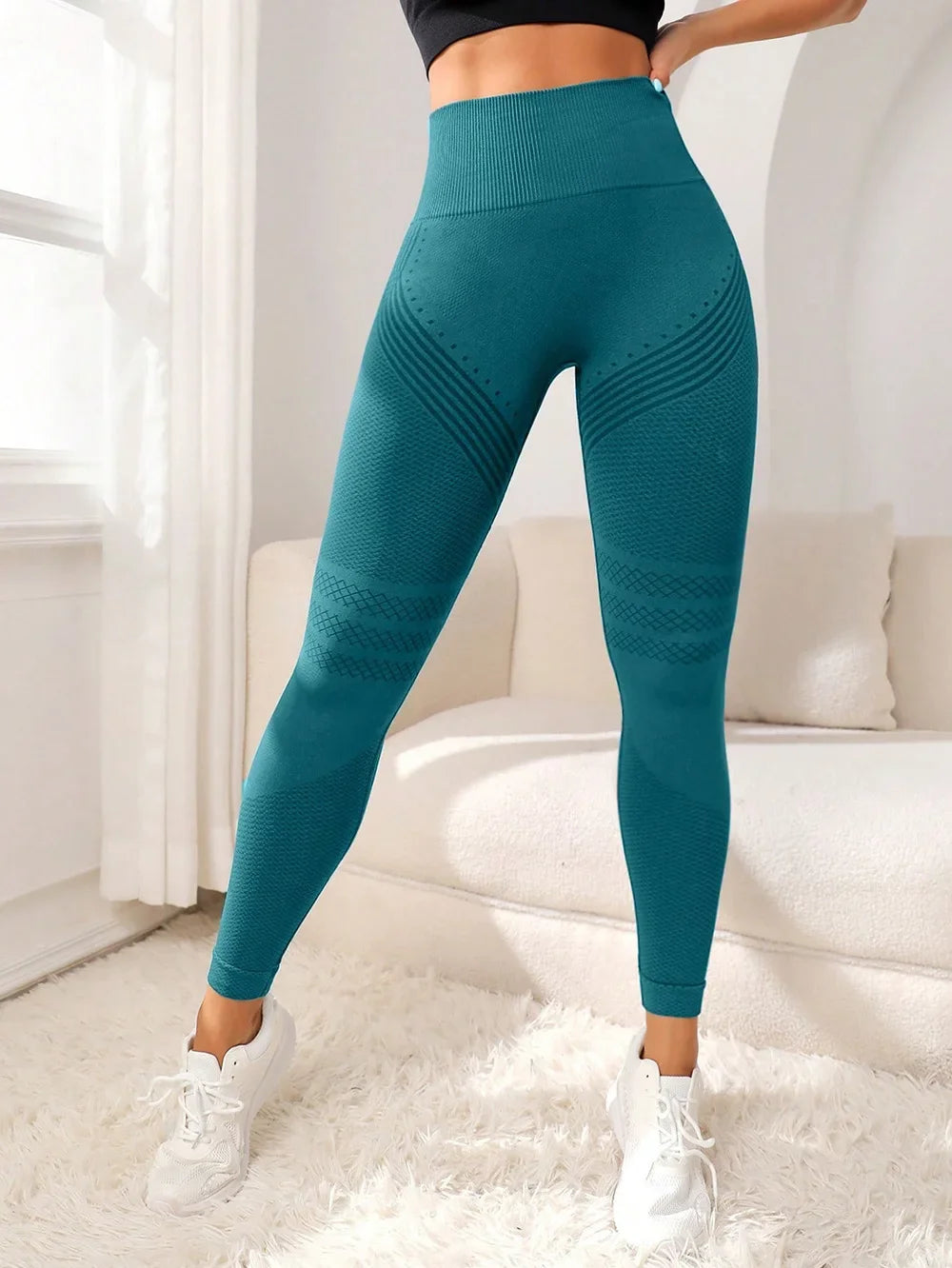 Women's Seemless Slimming High Waisted Compression Fitness Sport Legging Pants