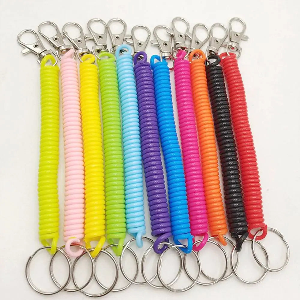Elastic Coil Spring Wrist Keychain – Stretch Spiral Wristband Key Ring for Running, Gym & Outdoor Use | RUNGEAR