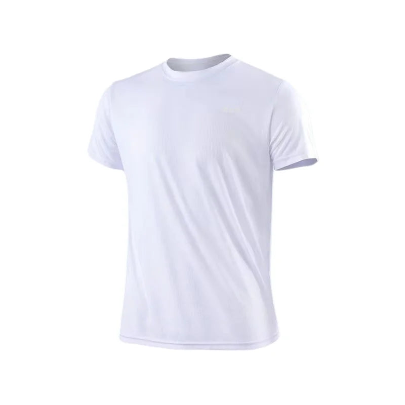 Men's Moisture Wicking Lightweight Quick Dry Round Neck Short Sleeve Gym Running Exercise Sports T-Shirt
