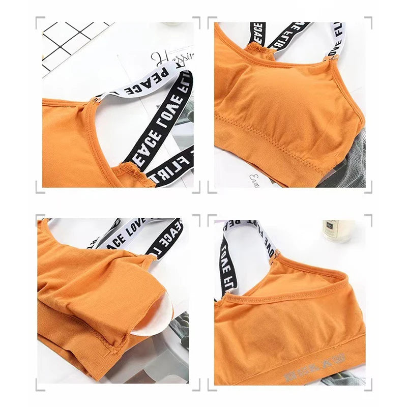 Women's Push-Up Sports Bra with Support Pads