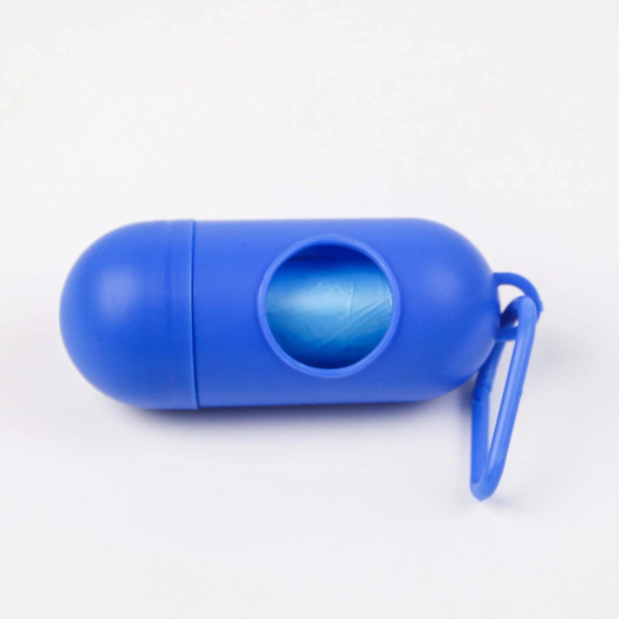 Dog Poop Bag Dispenser with Leash Clip – Mildly Scented Bags Included