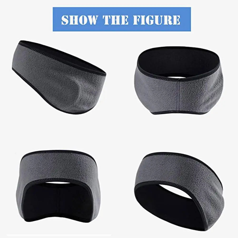 Unisex Fleece Ear Warmer Headband | Thin & Lightweight | Running & Winter Sports