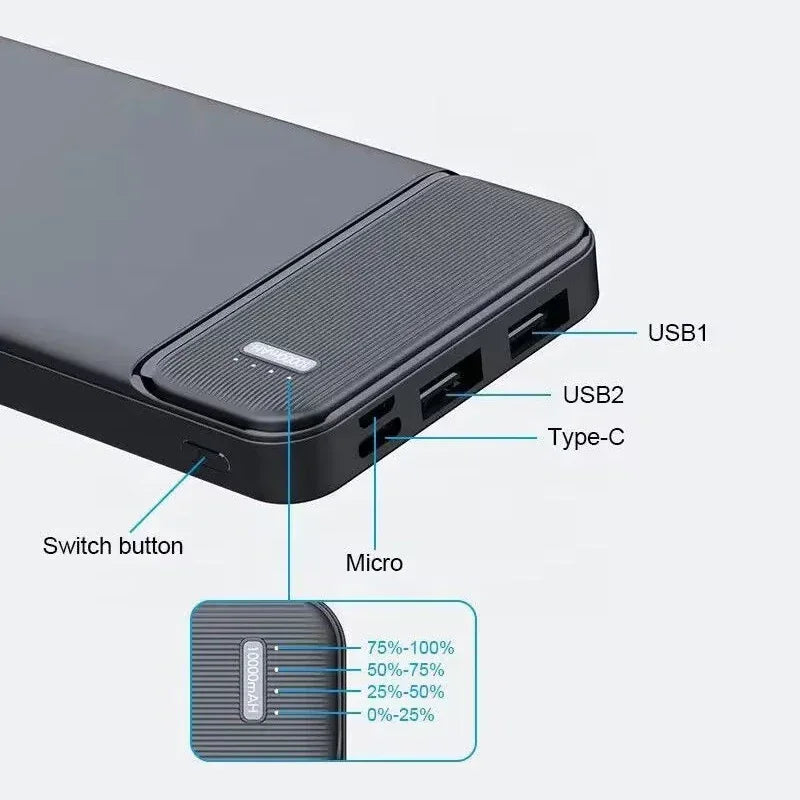 Tech Gear Accessories: 2026 500000mAh, 120W, Large Capacity, Super Fast Charging, Portable Power Bank / Rungear