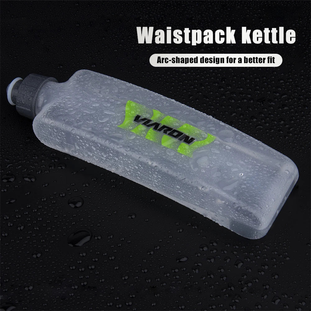 350ml Flat Soft Flask | Portable Running Bottle with Dust Cover for Belts & Waist Packs