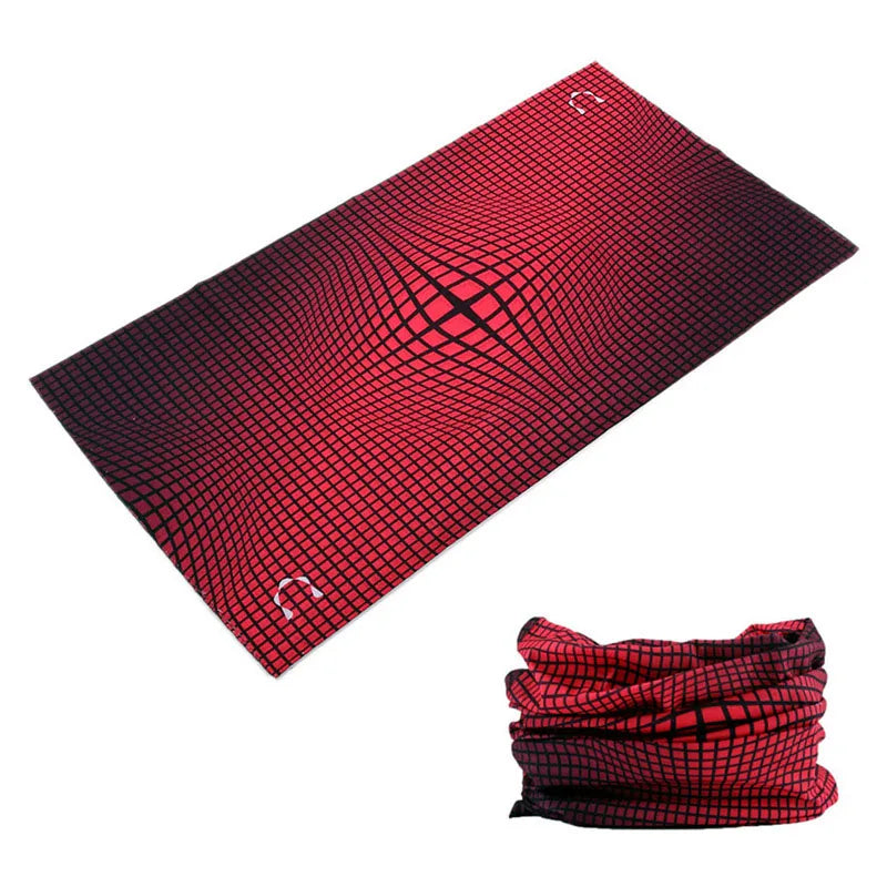 Versatile Seamless Buff for Men & Women – Gradient Bandana, Mask, Running Headband, Face Shield