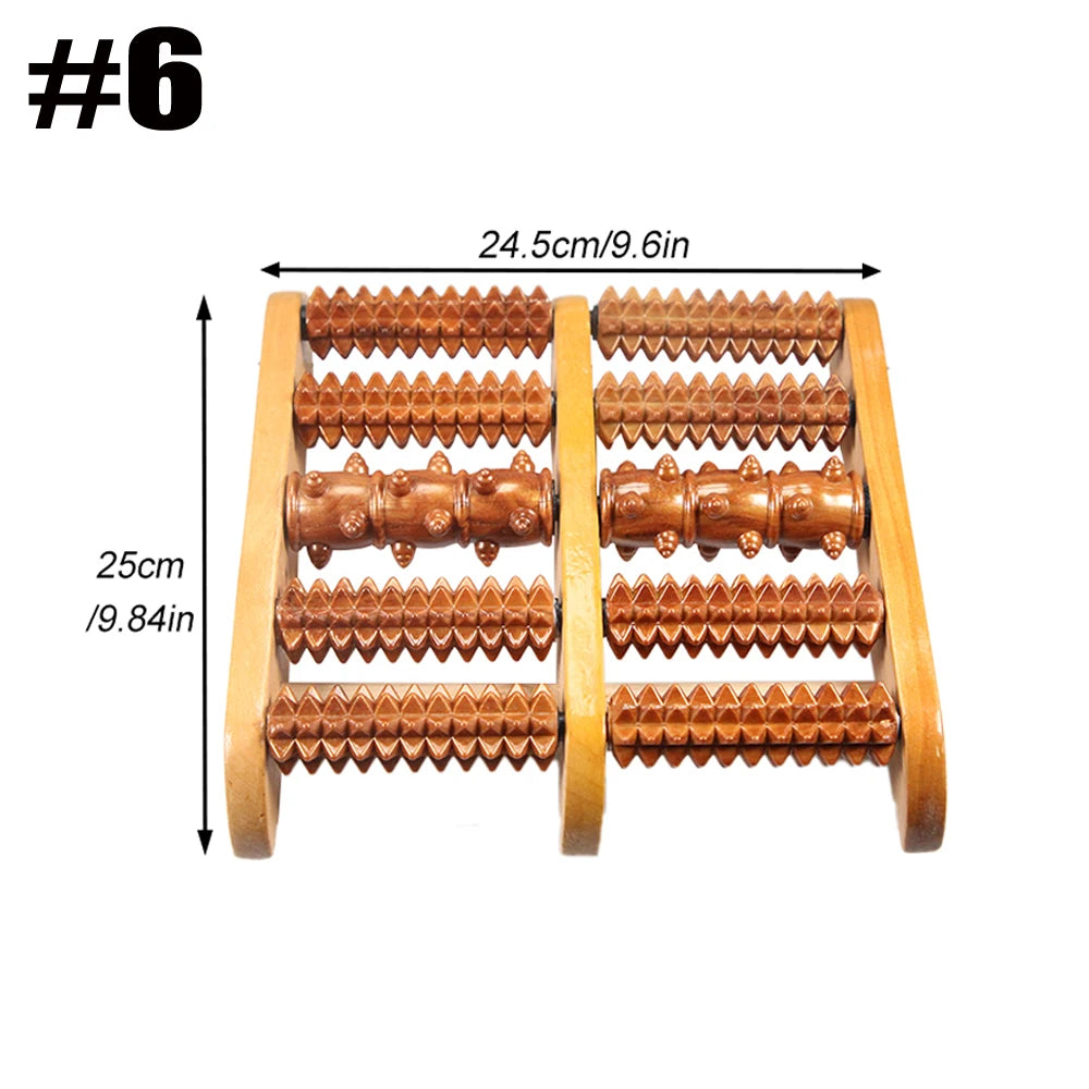 Wooden Foot Roller Massager | Plantar Fasciitis, Heel Spur & Arch Pain Relief
