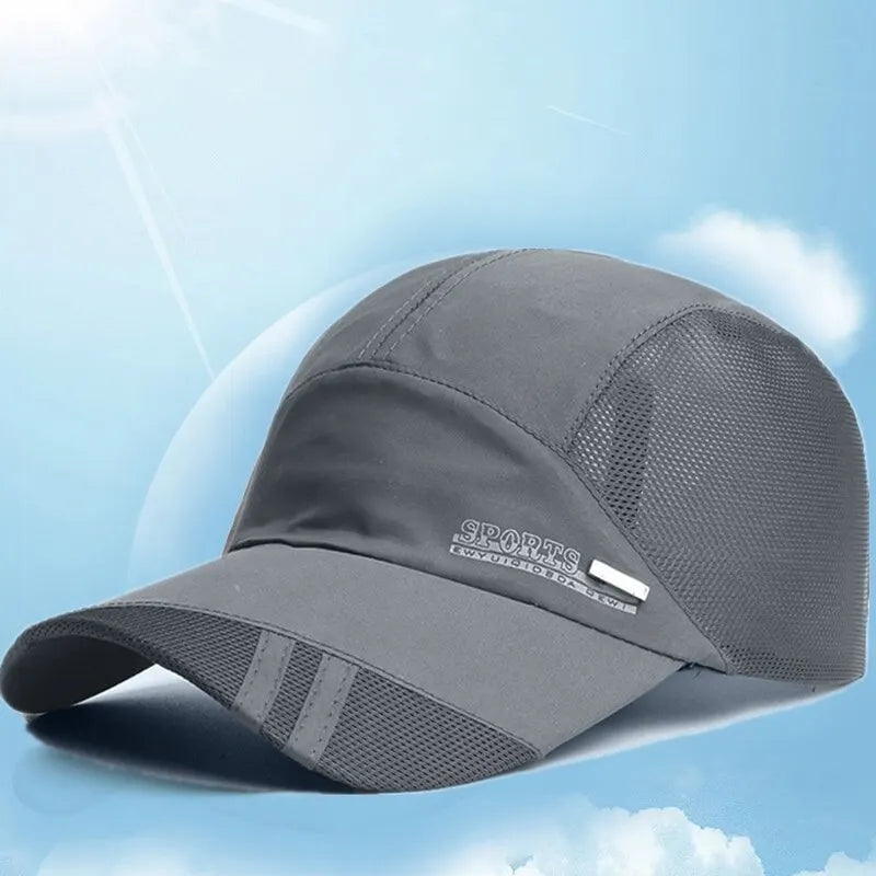Quick-Dry Sports Running Cap – Breathable Mesh, Adjustable | Sun Protection