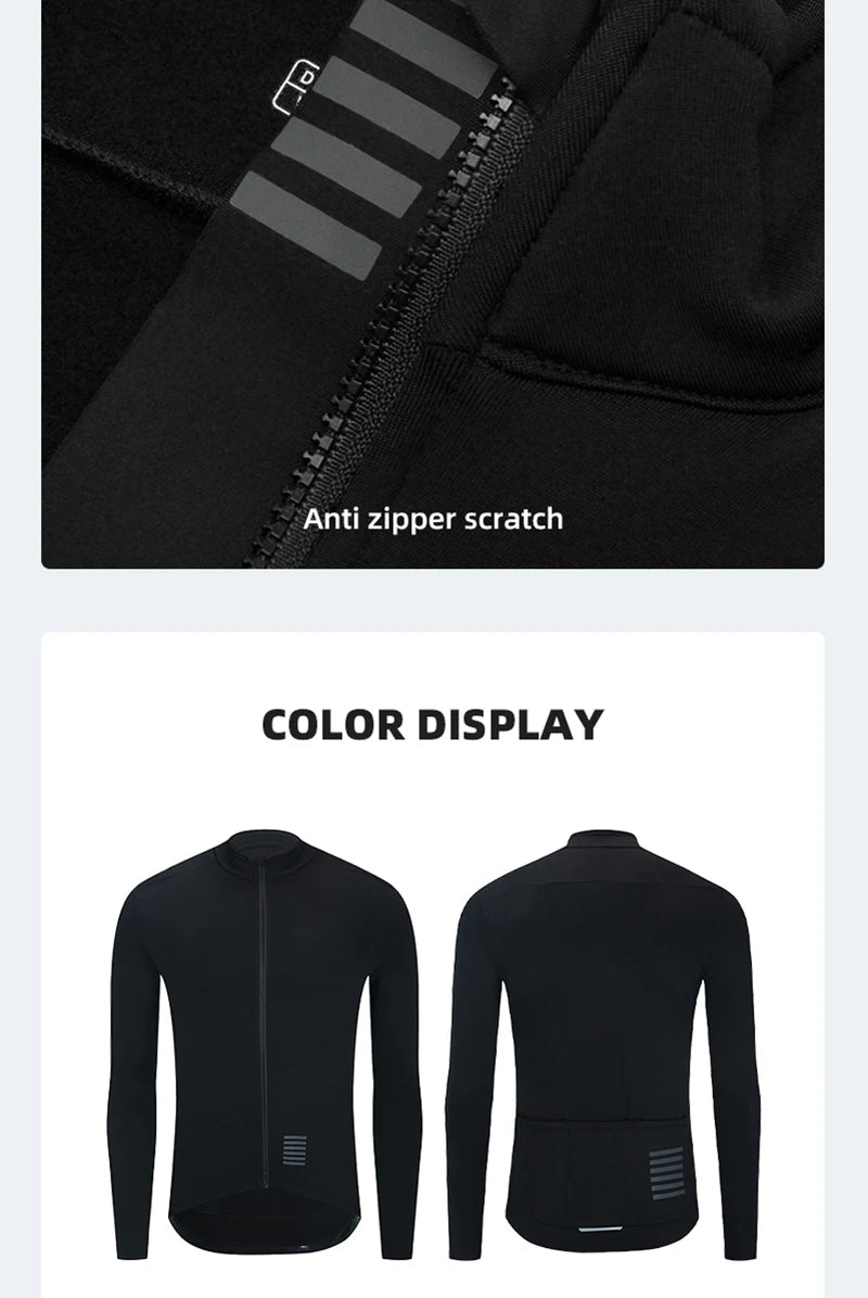 Winter Men's Apparel: YKYWBIKE Warm Long Sleeved, Thermal Fleece Lined Jacket For Winter And Autumn / Rungear