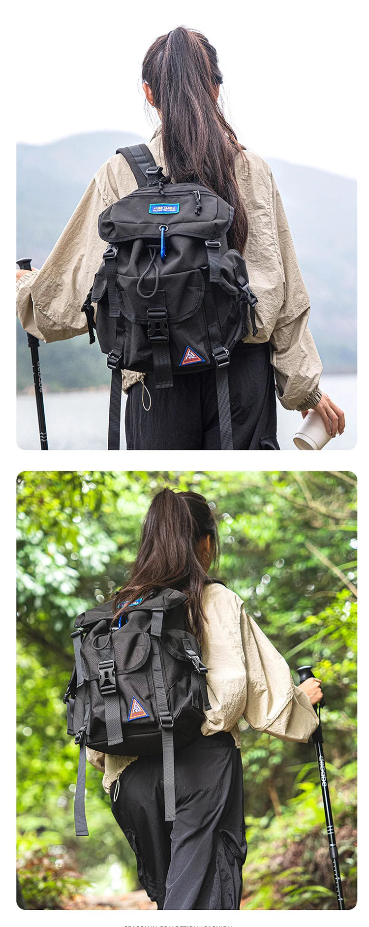 Large Capacity Outdoor Hiking Backpack | Multi-Pocket | Travel, Trail & Adventure