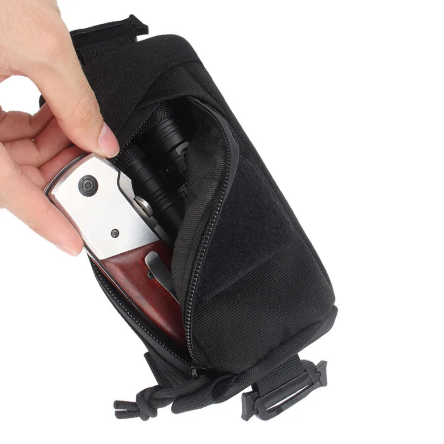 MOLLE Tactical EDC Pouch | Nylon Phone Pack for Hiking, Hunting, Climbing & Outdoor Emergency Carry | RUNGEAR