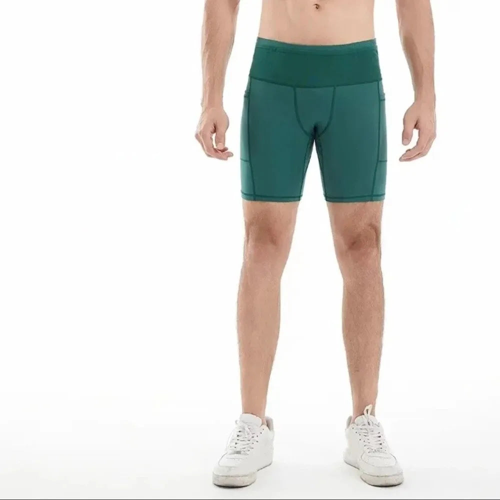 Women's High-Waist Running Shorts | Multi-Pocket, Quick-Dry Biker Shorts