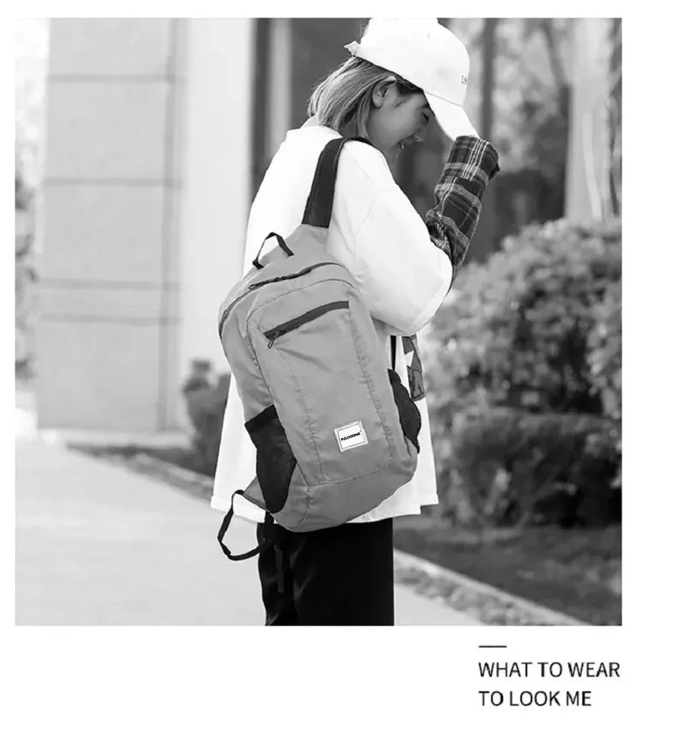 20L Ultralight Foldable Hiking Daypack | Waterproof Packable Backpack with Rain Cover