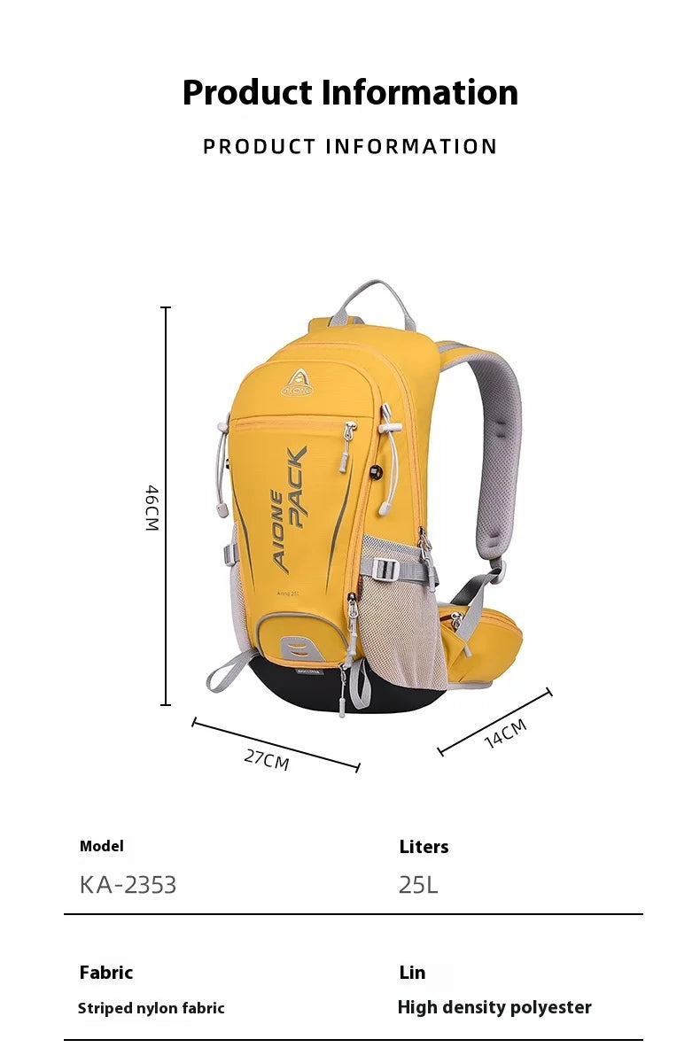Trail Gear Accessories: 25L Lightweight Breathable Hiking Backpack Day Pack / Rungear